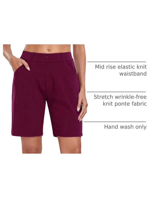 NEW Oalka Bermuda Work Casual 8" Golf Shorts S - Image 6