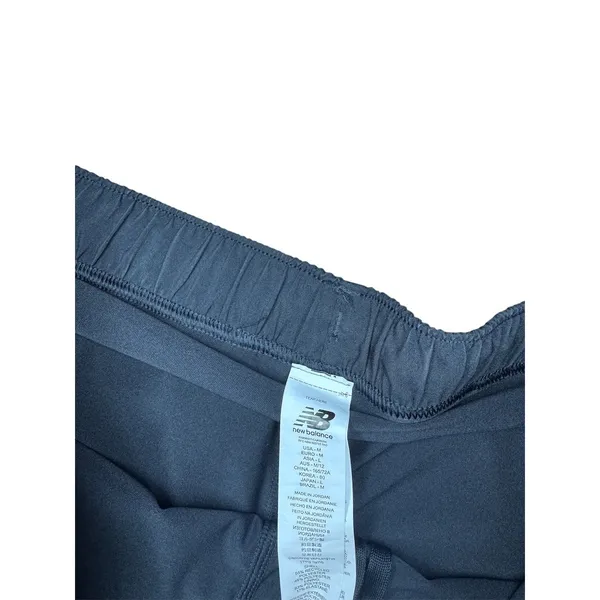New Balance Womens Running Shorts Navy Blue Built-In Brief Lined Size M - Image 2