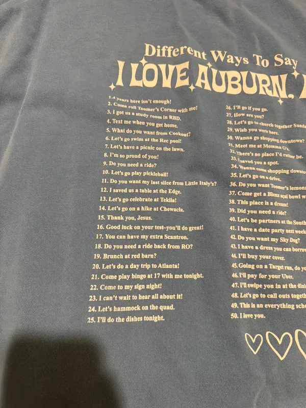 Comfort Colors Auburn University Sweatshirt - Image 3