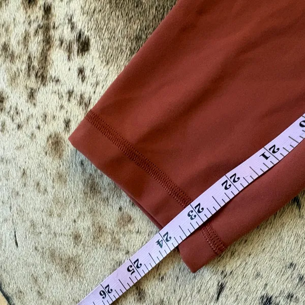 LULULEMON Wunder Train‎ High-Rise Crop 23" In Dark Terracotta Size 6 - Image 8