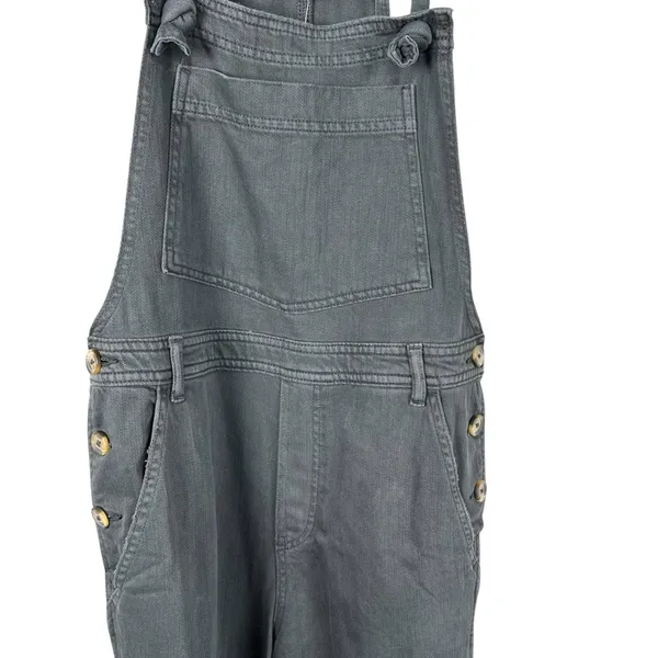 Aerie Wide Leg Smoked Gray Overalls Women’s Size Medium NWT - Image 4