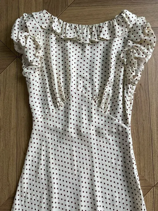 Doen EMERENCE DRESS IN CRÈME PORTIA DOT,XS - Image 5