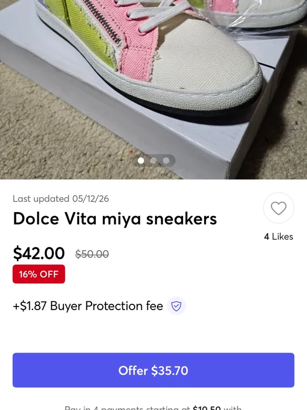 Dolce Vita Miya preppy colorful neon side zip sneakers ladies size 8.5 M US retr - Image 12
