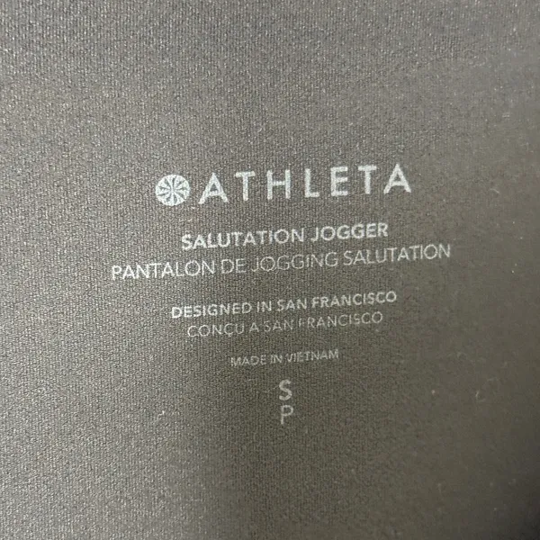 Athleta Women’s Salutation High Rise Jogger Pants in Black Size Small - Image 8