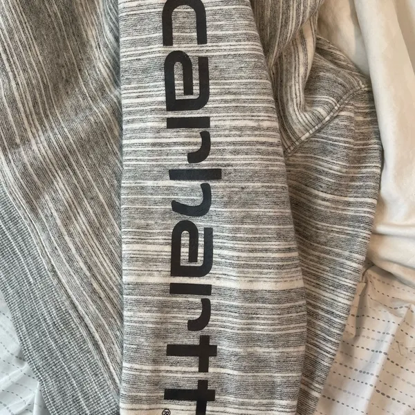 Carhartt Clarksburg Long Sleeve Hoodie In Shadow Space Dye Size Medium - Image 5