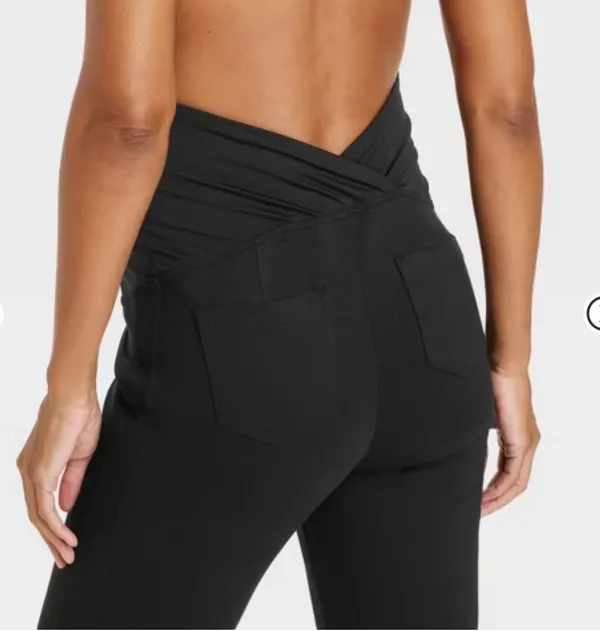 Isabel Maternity Over-Belly Ponte Maternity Pants Small Maternity - Image 2