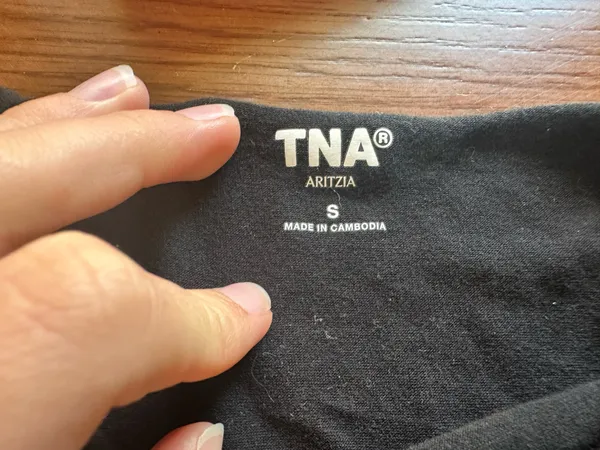 Aritzia TNA Off-The-Shoulder Black Top - Image 3