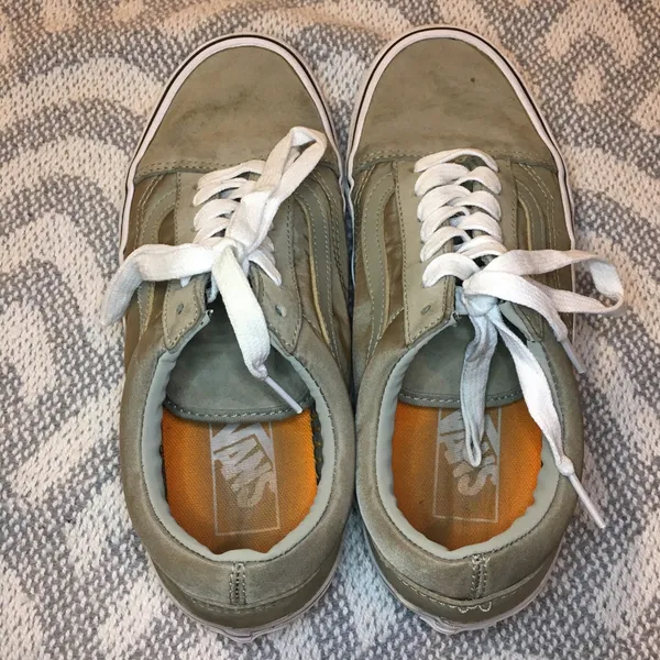 VANS Old Skool Unisex Sage Green Scotchgard Lace Up Sneakers Men’s 6 Women’s 7.5 - Image 10