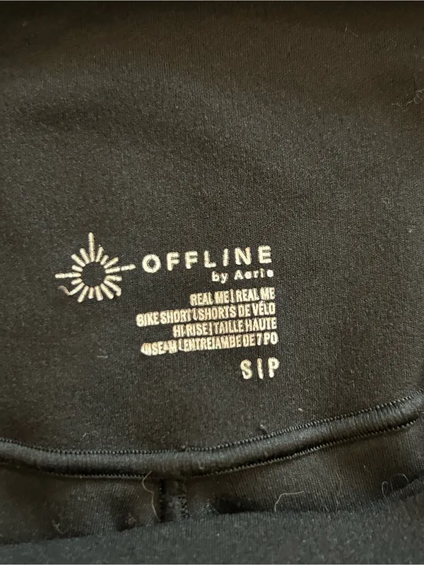 OFFLINE By Aerie Real Me Crossover High Waisted 7" Bike Short - Black - Image 4