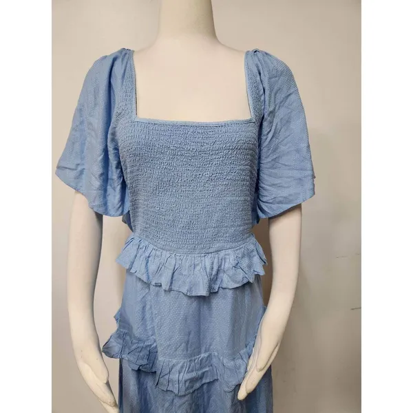 Anthropologie Tiered Ruffled Maxi Dress Size L - Image 6