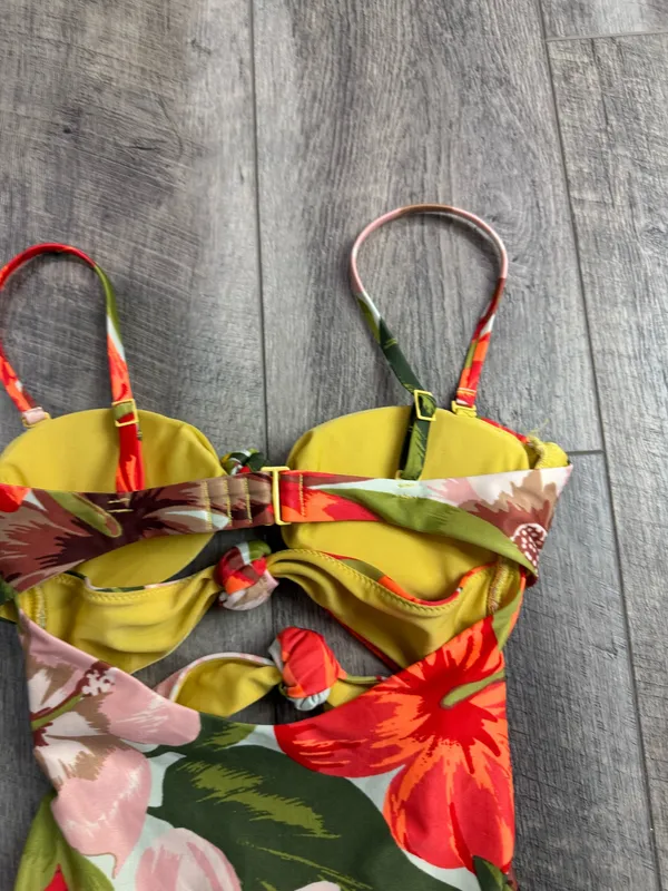 Aerie Cream Tropical Cutout One Piece Swimsuit - Image 8