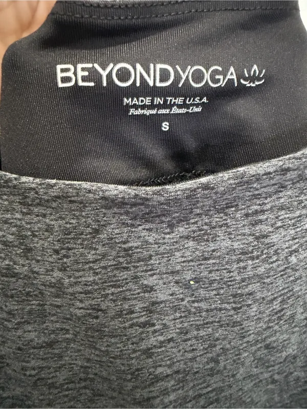 Beyond Yoga Spacedye Move It Dress Charcoal Gray Tank Dress with Black Straps S - Image 6