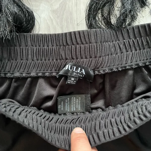 Black Fringe Women's‎ Shorts - Image 5