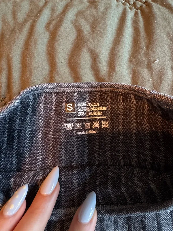 Women's Gray Ribbed Two - Image 2