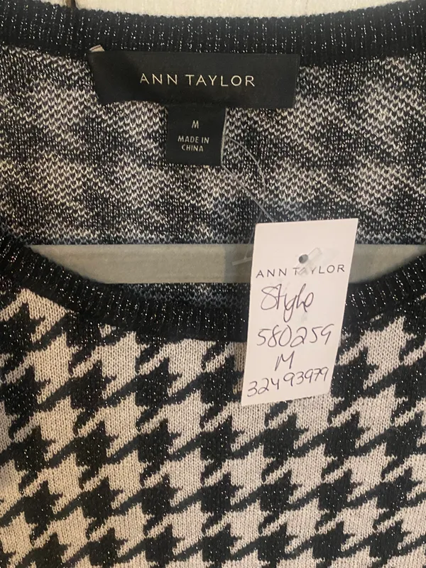 NWT Sparkle Houndstooth Top Size M - Image 3