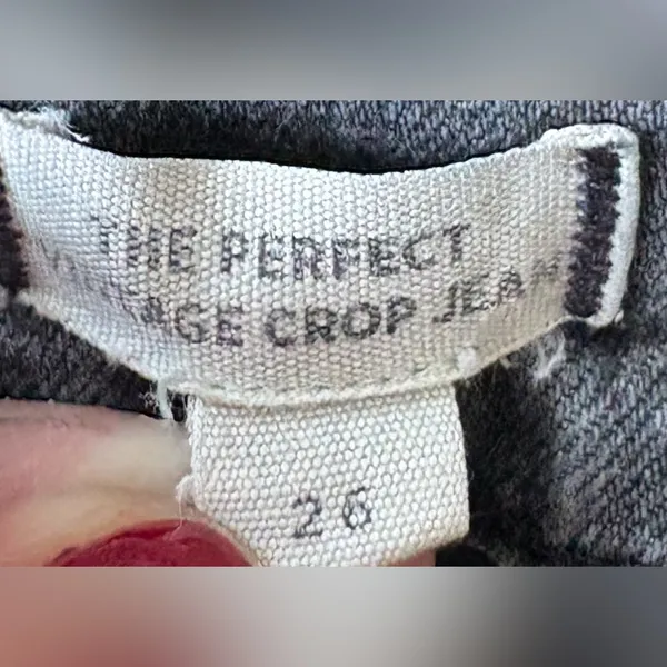 Madewell The Perfect Vintage Crop Gray Denim Jeans‎ Size 26 - Image 4