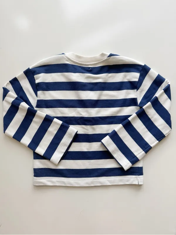 Evereve Bailey Striped Grommet Sweatshirt Size Small - Image 8