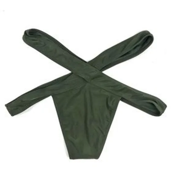 Forever 21 Strappy Cutout Cheeky Bikini Bottom Sz LARGE NWT - Image 4