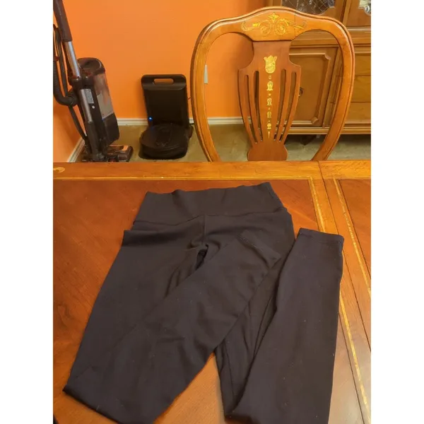 LULULEMON Women's Wunder Under High-Rise Cotton Pants Leggings 24” X 31” Size 6 - Image 5