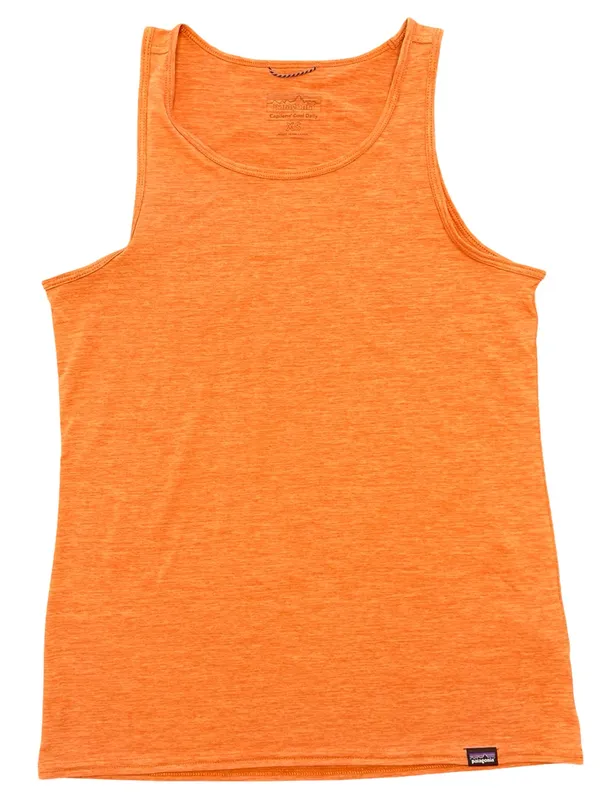Patagonia Women's Capilene cool daily tank in orange/ peach sherbet XS workout - Image 3