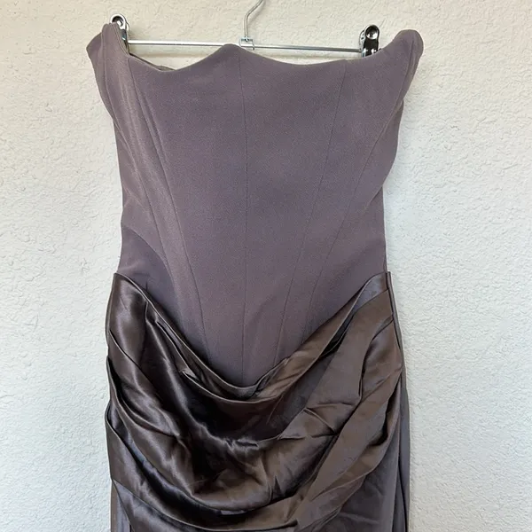 House of Cb size M A-C 'Persephone' Smoke Strapless Corset Maxi Dress - Image 9