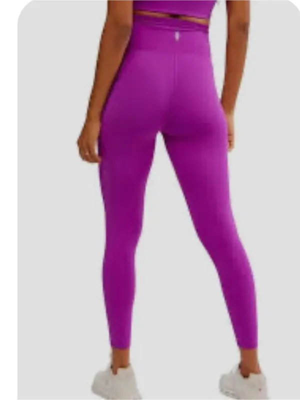 Hatch Magenta Maternity High-Waist Leggings - Image 2