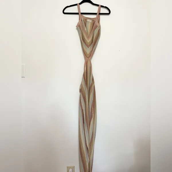 Altar’d state Avery dress rainbow girly beach pastel coverup midi size small NWT - Image 2