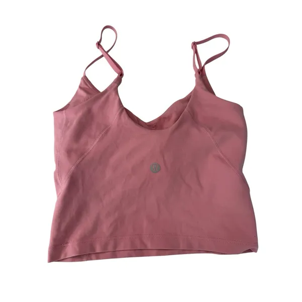 Lululemon Align Tank Top Light Support A/B Cup Size 0 Nulu Athletic Crop Pink - Image 4
