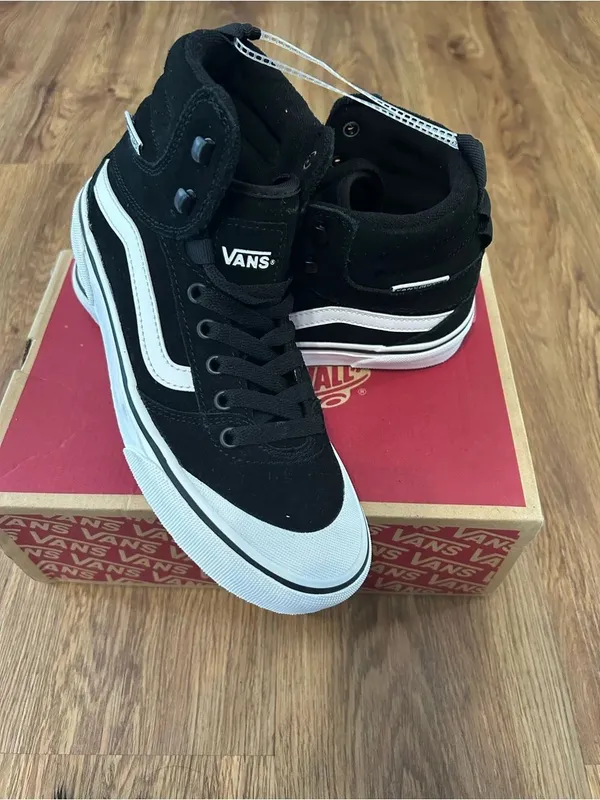 VANS Ashwood hi top black suede lace up shoes sneakers women’s 7 new - Image 8