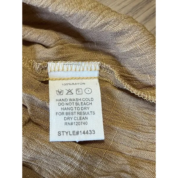 Mystree‎ Anthropologie Tunic Shark Hem Dress Size Large Boho Peasant Cottagecore - Image 11