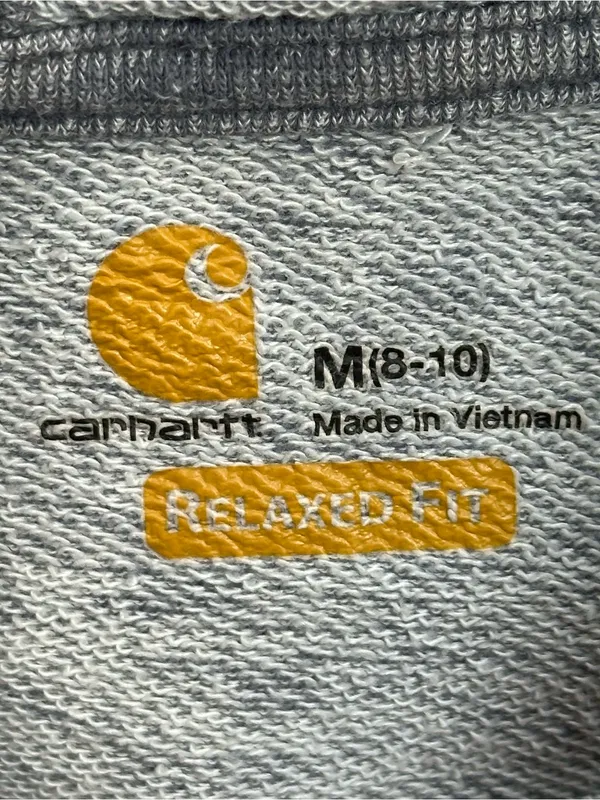 Carhartt Women’s Relaxed Fit Gray Heather Pullover Hoodie Size M 8/10 - Image 11