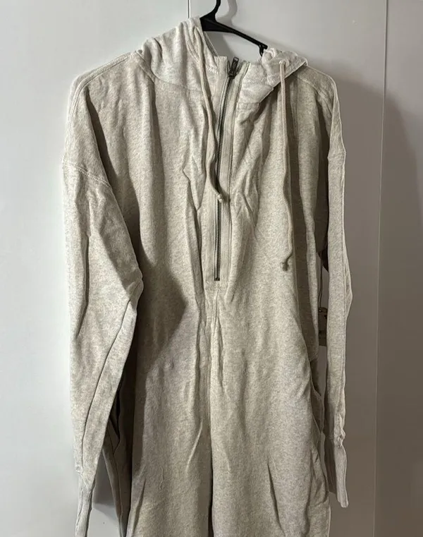 FP Movement X Hatch Maternity Warm Up Jumpsuit Heather Grey XS - Image 2