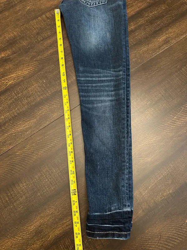 Miss Me Mid-Rise Skinny Dark Blue Jeans-Size 24 (Measures 25x28) - Image 5