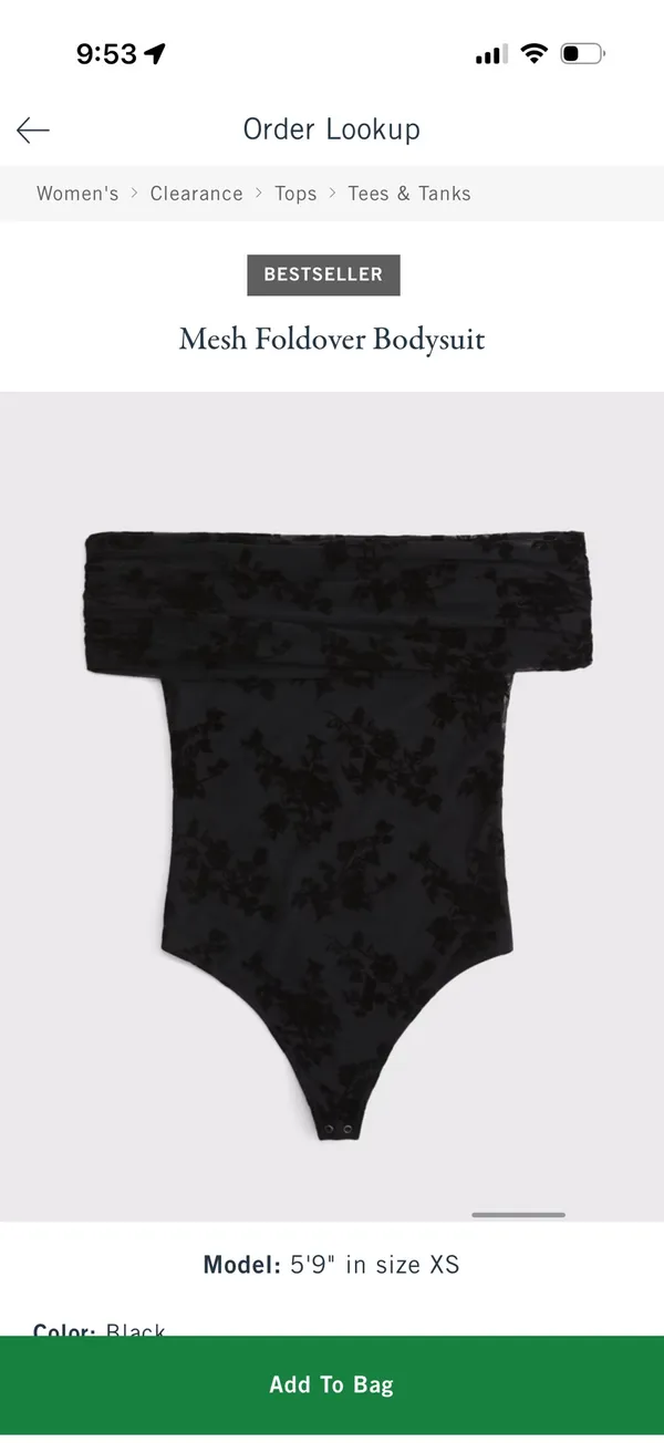 Abercrombie Bodysuit Black - Image 2