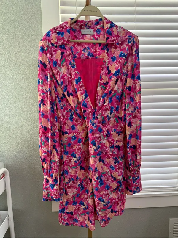 Rebecca Vallance Little Havana Floral Mini Dress Size 12 - Image 3