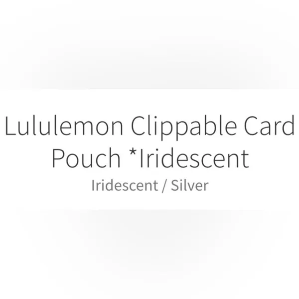 Lululemon Clippable Card Pouch Iridescent Iridescent / Silver Wallet - Image 6