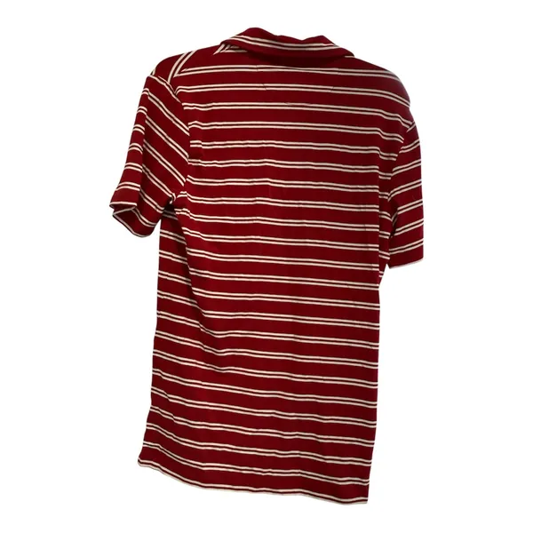 Goodfellow & Co™ Men's Comfort Wear Striped Polo Shirt Maroon Small - Image 2