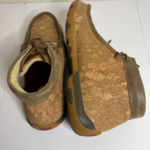 Twisted X Cork Leather Upper‎ Chukka Moc Boots Women's Size 7M - Image 4