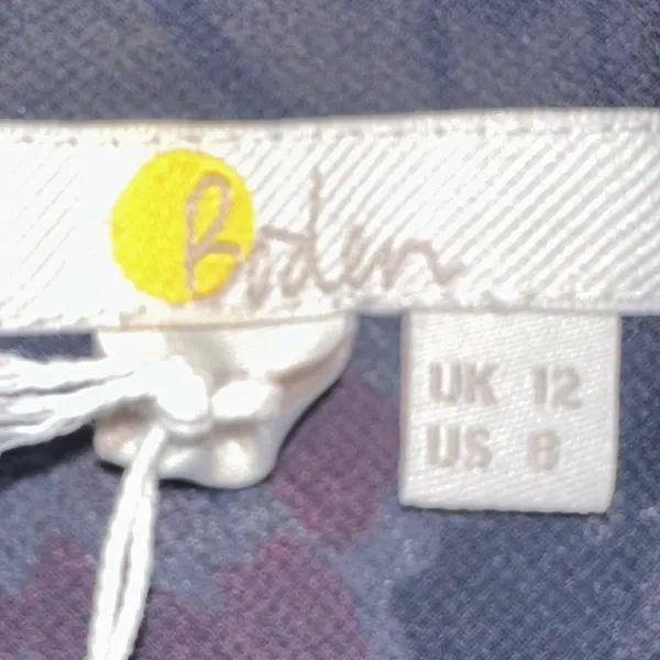 Boden Butterfly Print Midi Skirt US 8 UK 12 NWT A-Line‎ Flared Pull-On Navy Pink - Image 4