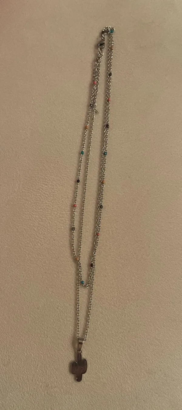 Cactus necklace Silver - Image 2