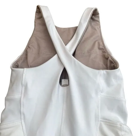 Lululemon Women’s‎ Size 2 Court Crush Tennis Dress Solid White Sporty New - Image 3