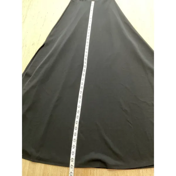 Woosea Sleeveless Maxi Mock Neck Side Slits cocktail Dress Womens Size M Black - Image 6