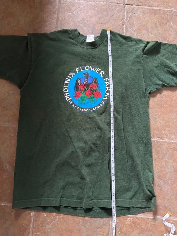 Phoenix Flower Farm Green Graphic Tee - Image 6