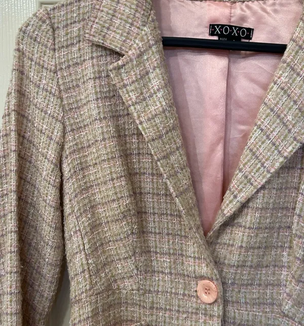 XOXO Vintage tweed blazer - Image 3