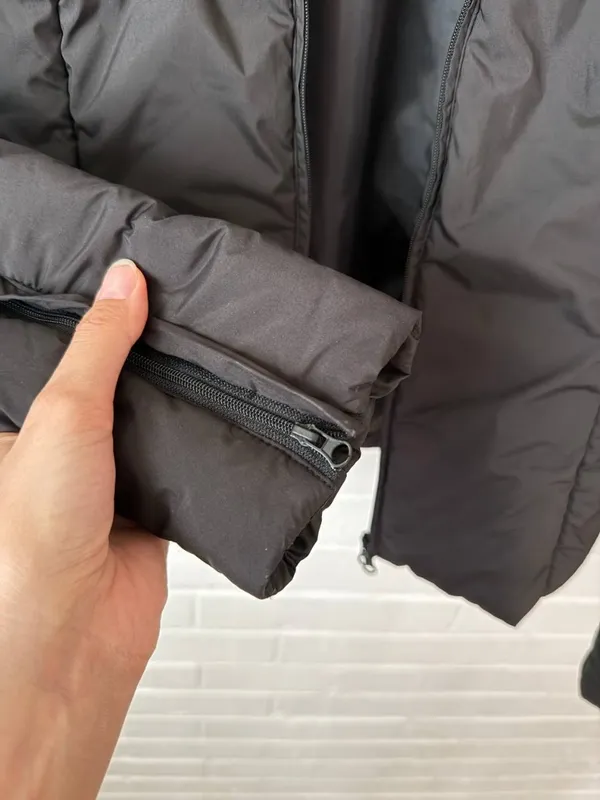 Weekday Black Quilted Short Puffer Jacket - Image 3