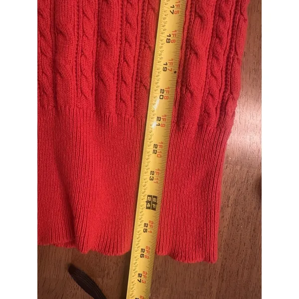 American Eagle Outfitters Womens Large Cable Knit VNeck Sweater Wool Y2K Vintage - Image 6
