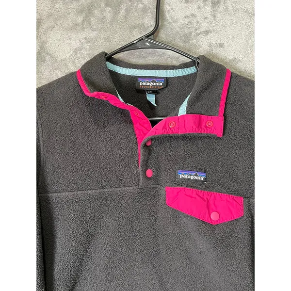 Patagonia Synchilla Snap T Fleece Pullover Small Retro Outdoorsy Gorpcore Hiking - Image 2