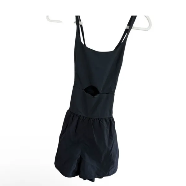 Amazon Black Sleeveless Cutout Romper - Image 6