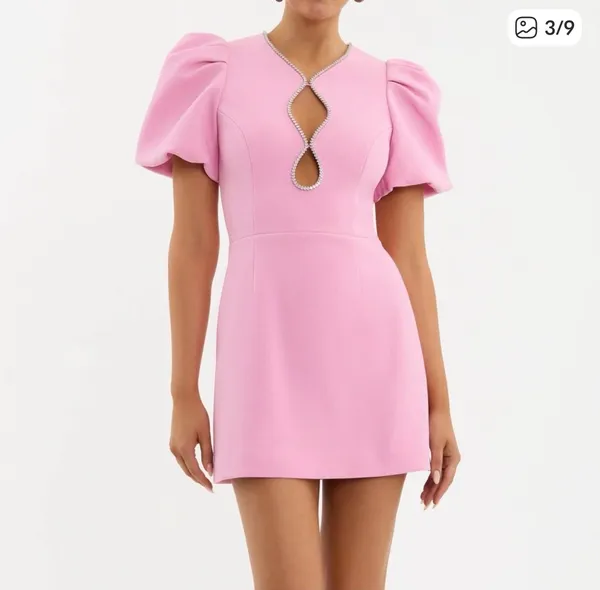 Rebecca valance pink mini dress - Image 2