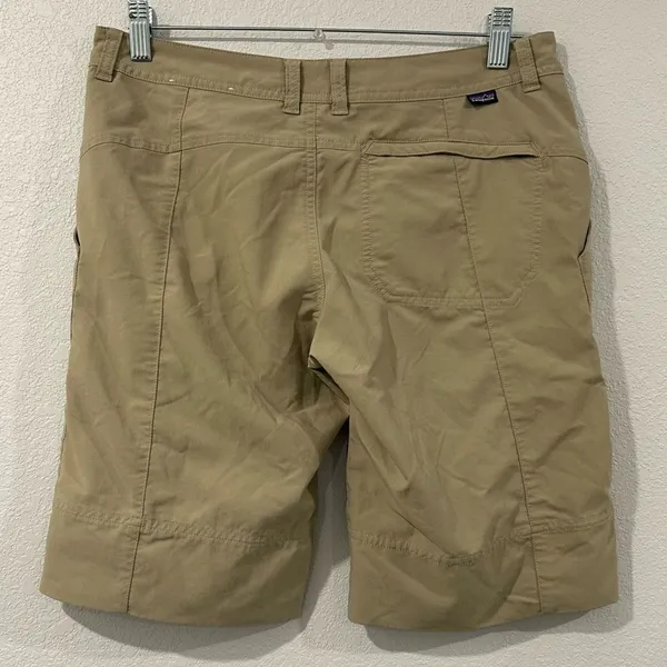 Patagonia Women's Inter Continental‎ Khaki Sesame Hiking Shorts Size 6 Pockets - Image 7